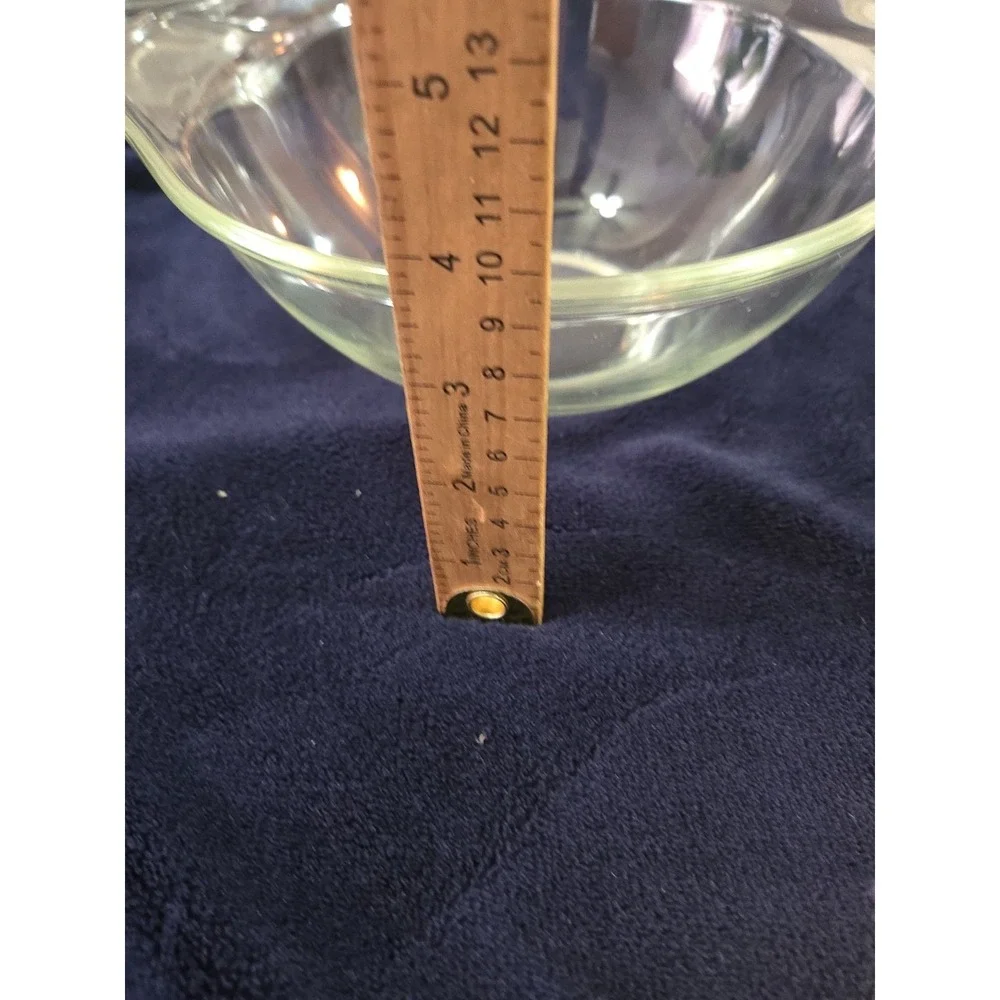 Vtg Pyrex Clear Glass Cinderella Mixing Bowls Nesting Mixing Bowl Set Mid Centur